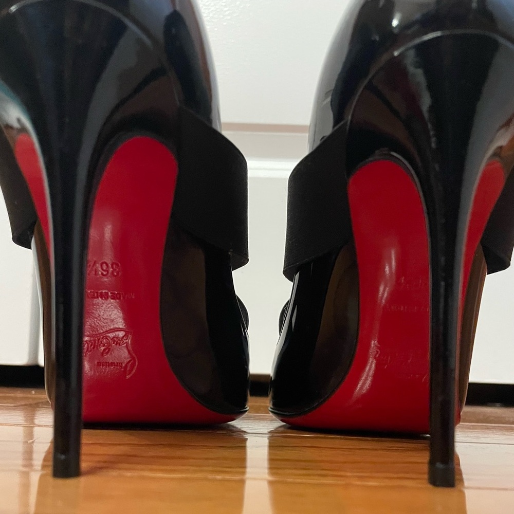 Christian Louboutin stilettos in black size 6.5. Great condition with dust bag